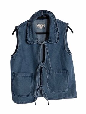 Stoosh Denim Cotton Vest, L fits S-M